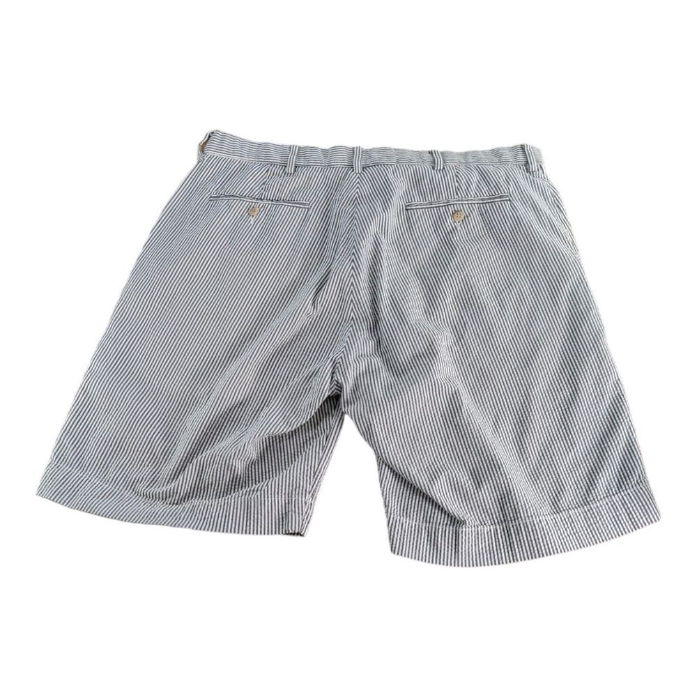 Polo‎ Ralph Lauren Men's 36x9 Blue White Striped Seersucker Prospect Shorts